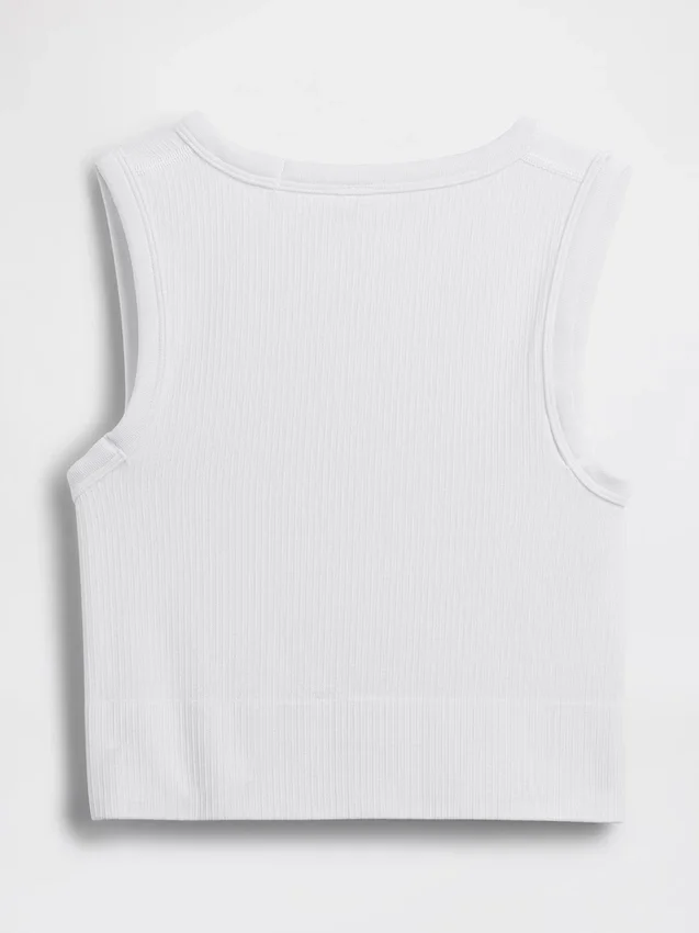 Seamless Rib Crop Tank Top