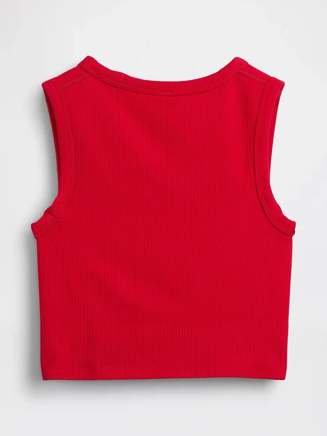Seamless Rib Crop Tank Top