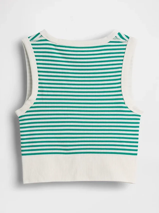 Seamless Rib Crop Tank Top