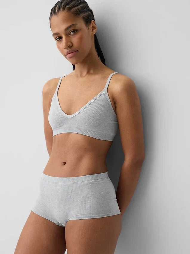 Seamless Rib Triangle Bralette