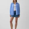 Seersucker Plaid Oversized Shirt