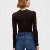 Sheer Rib Sweater Bodysuit