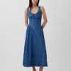 Shirred Maxi Dress
