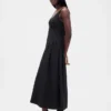 Shirred Maxi Dress