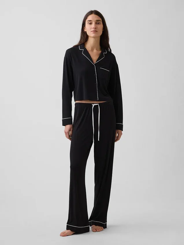Softest Modal Crop Pj Top