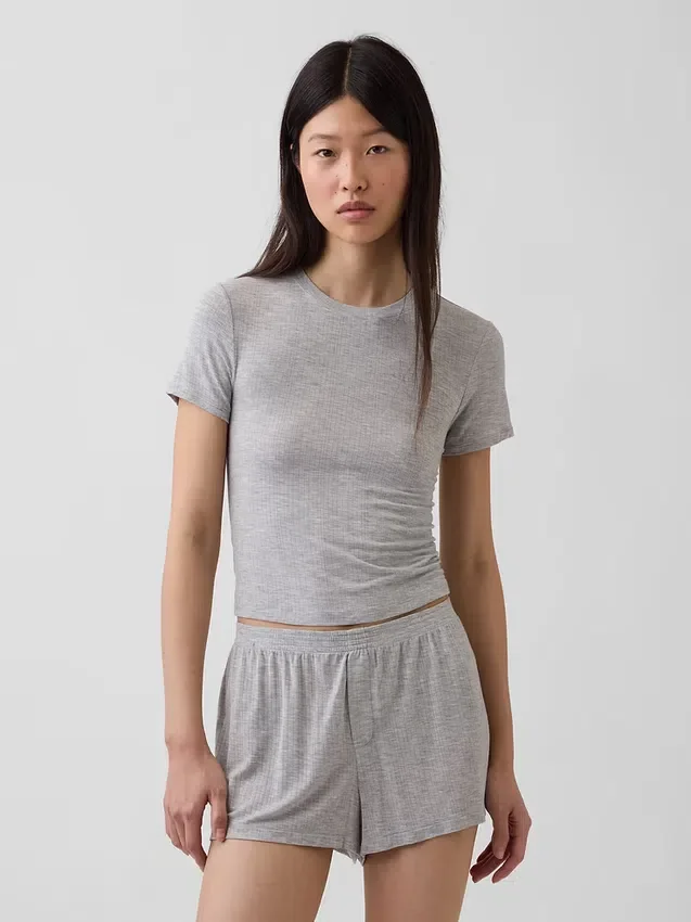 Softest Modal Rib Pj T-Shirt