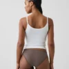 Softest Organic Stretch Cotton Lace-Trim Bikini