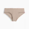 Softest Organic Stretch Cotton Lace-Trim Cheeky Hipster