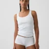 Softest Organic Stretch Cotton Logo Shorty