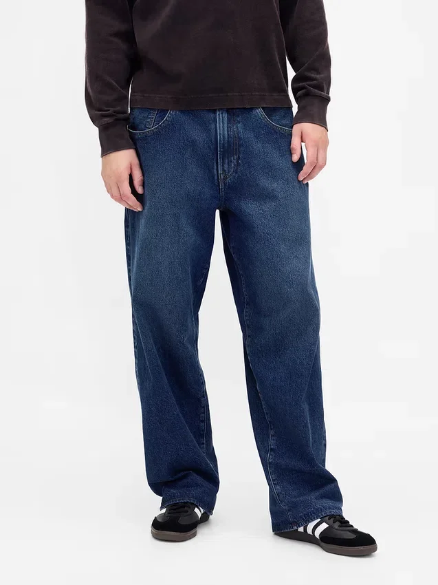 Stranger Things Adult Flannel-Lined Extra Baggy Jeans