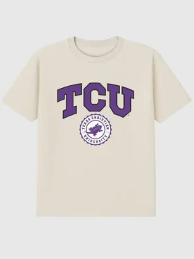 Tcu Texas Christian University Collegiate Seal Dark Graphic T-Shirt