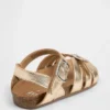 Toddler Metallic Strap Sandals