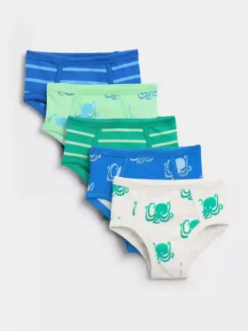Toddler Organic Cotton Briefs (5-Pack)