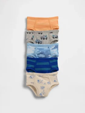 Toddler Organic Stretch Cotton Briefs (5-Pack)