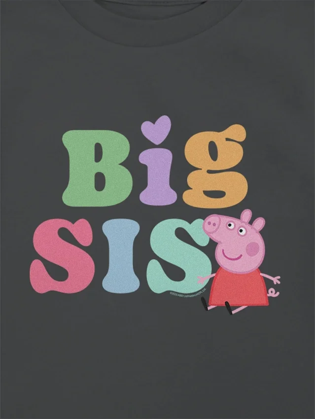 Toddler Peppa Pig Big Sis Graphic T-Shirt