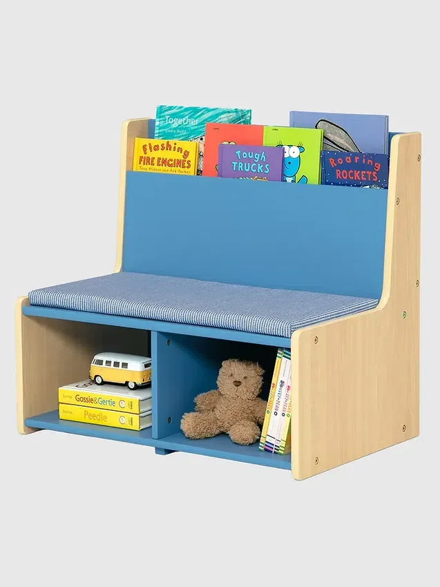 Toddler Reading Nook with Padded Bench