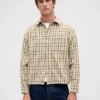 Twill Straight-Hem Shirt