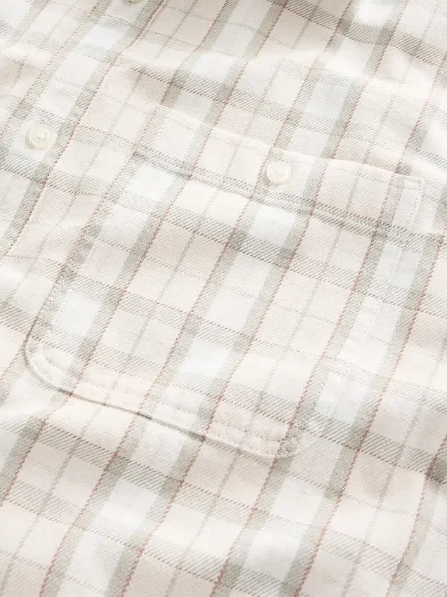 Twill Straight-Hem Shirt