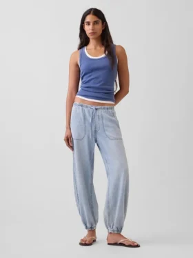 Ultrasoft Denim Easy Barrel Joggers