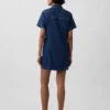 Ultrasoft Denim Mini Shirtdress