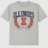 University of Illinois Laurels Dark Graphic T-Shirt