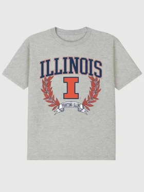 University of Illinois Laurels Dark Graphic T-Shirt