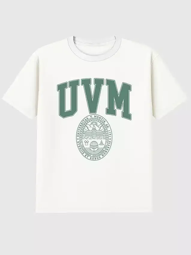 Uvm College Crest Graphic T-Shirt