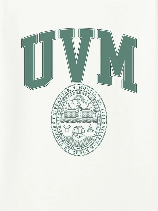 Uvm College Crest Graphic T-Shirt