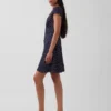 V-Neck Print Mini Dress