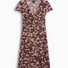 V-Neck Print Mini Dress