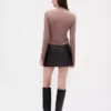 Vegan Leather Mini Skort