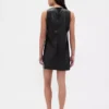 Vegan Leather Shift Mini Dress