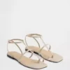 Vegan Suede T-Strap Sandals