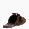Vegan Suede Tassel Moc Mules