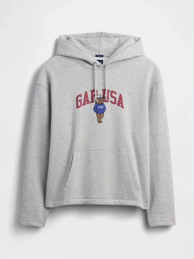 Vintagesoft Oversized Americana Logo Hoodie