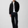 Vintagesoft Oversized Crop Zip Hoodie