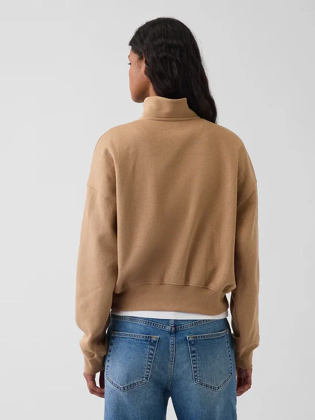 Vintagesoft Oversized Half-Zip Wedge Pullover