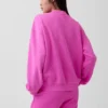 Vintagesoft Oversized Mockneck Tunic Sweatshirt