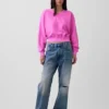 Vintagesoft Oversized V-Neck Sweatshirt