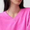 Vintagesoft Oversized V-Neck Sweatshirt