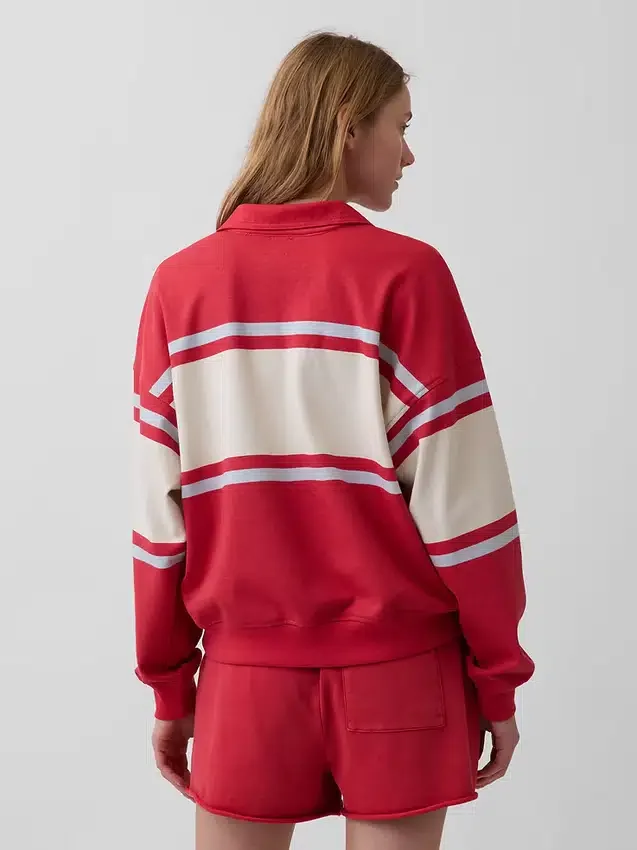 Vintagesoft Terry Oversized Polo Sweatshirt