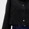 Wool-Blend Swing Jacket