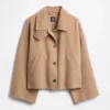 Wool-Blend Swing Jacket